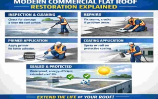 commercial flat roof restoration