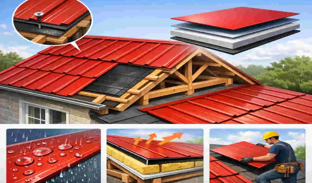 aluminum composite roof panel at home