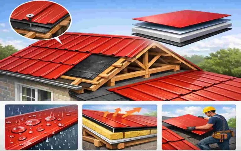 aluminum composite roof panel at home