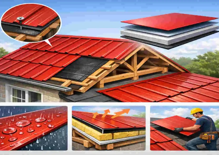 aluminum composite roof panel at home