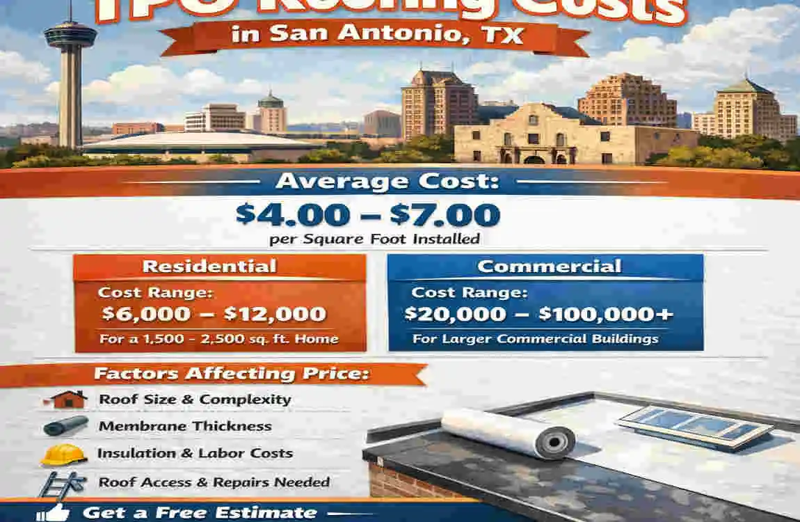 tpo roof installation san antonio for house