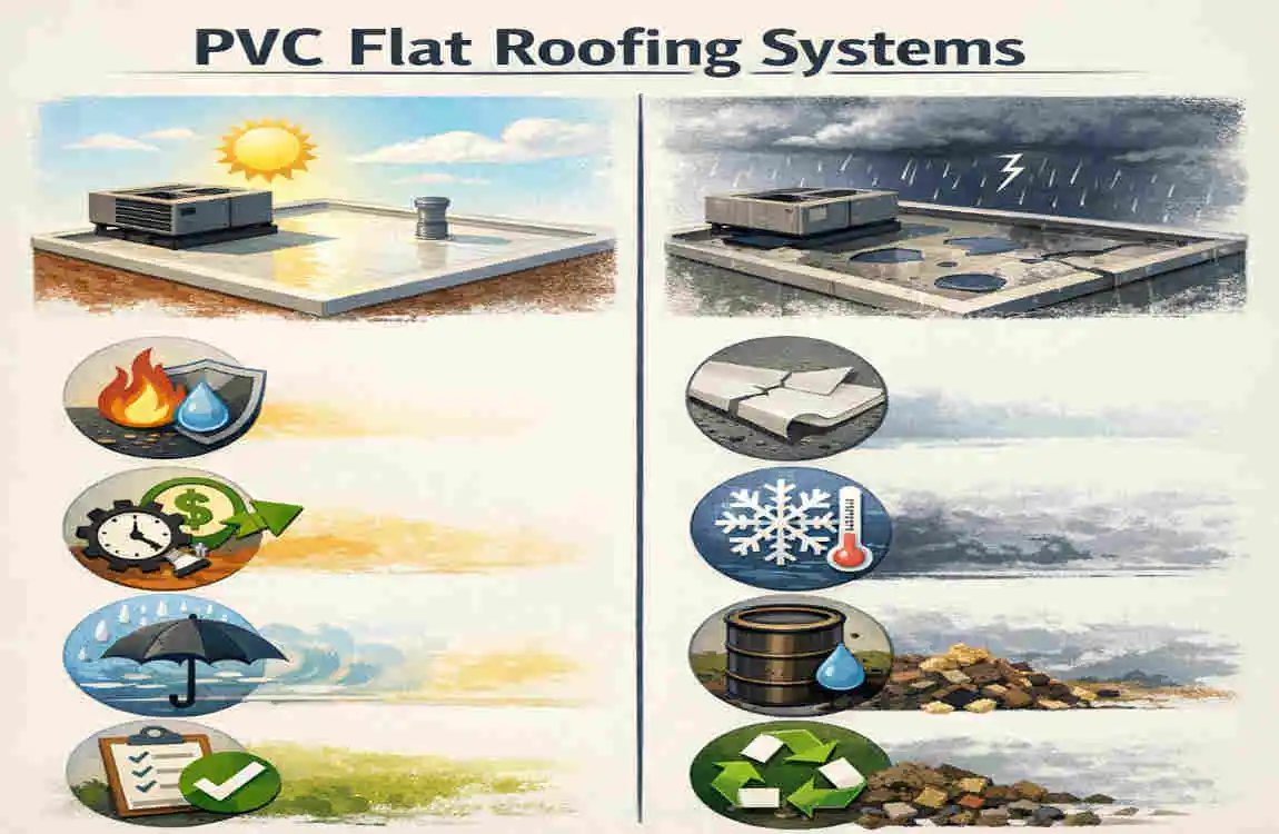 pvc flat roofing systems