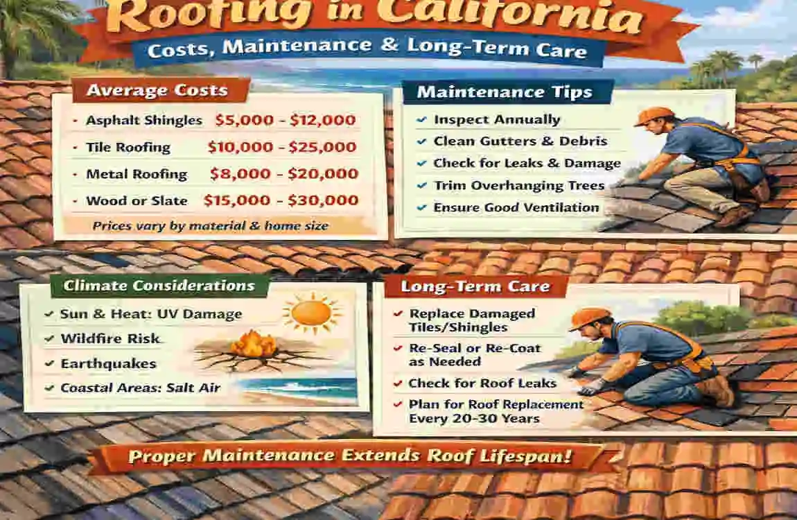 california roofing style at home
