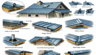trapezoidal leg standing seam roof system