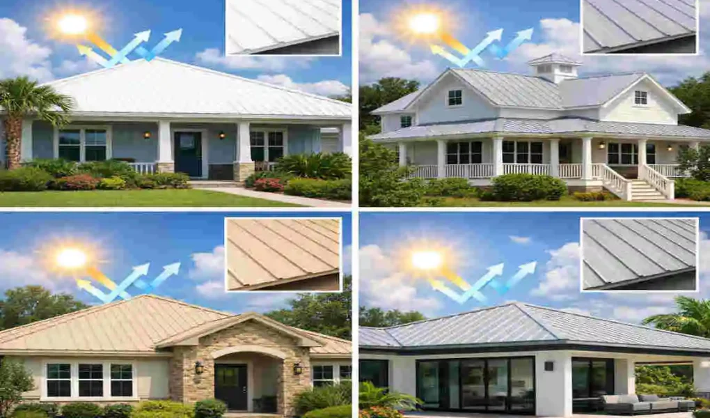 what color metal roof for cool