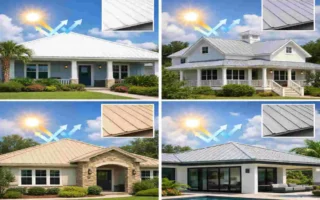 what color metal roof for cool