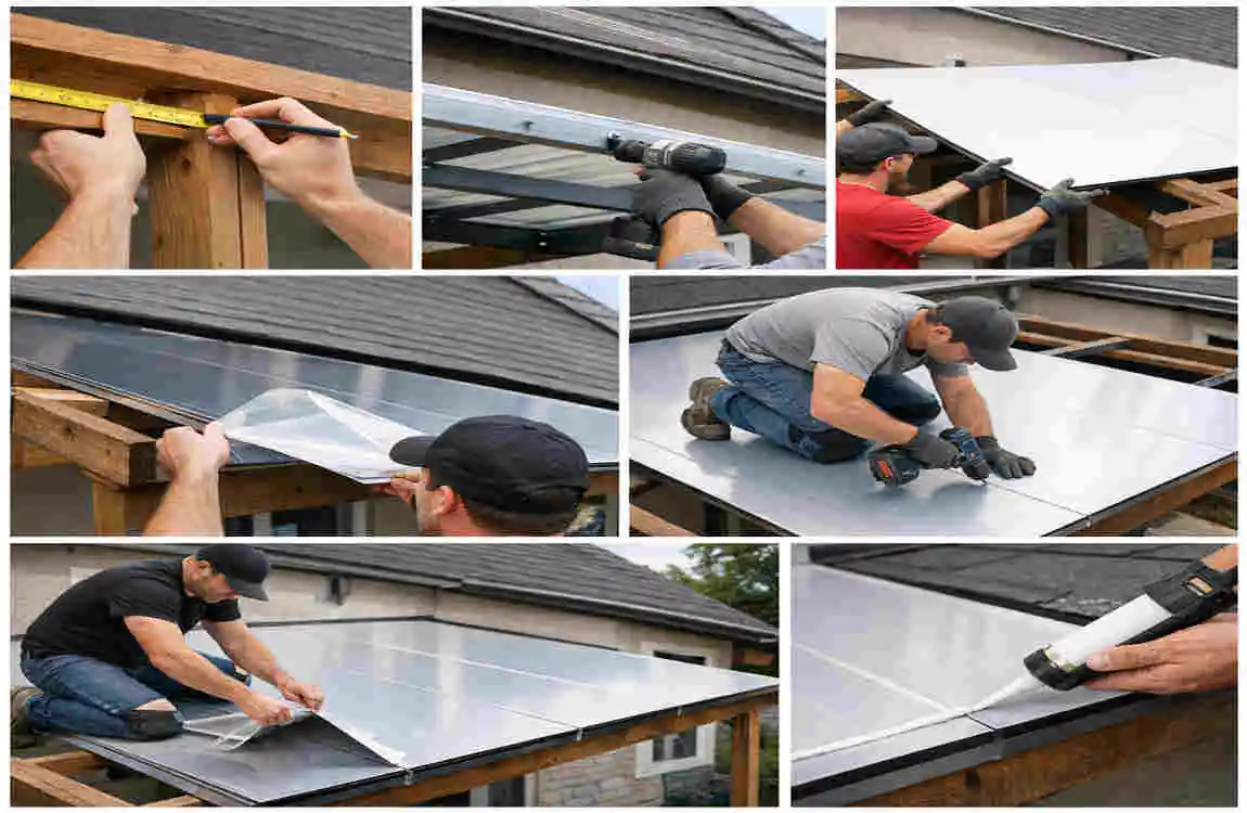aluminum composite roof panel at home