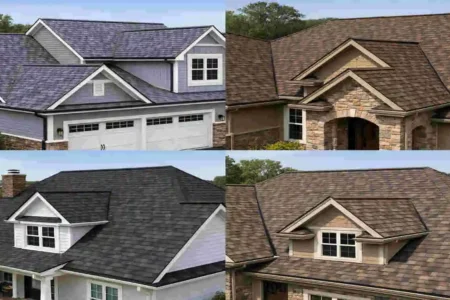 typical of asphalt shingle roof