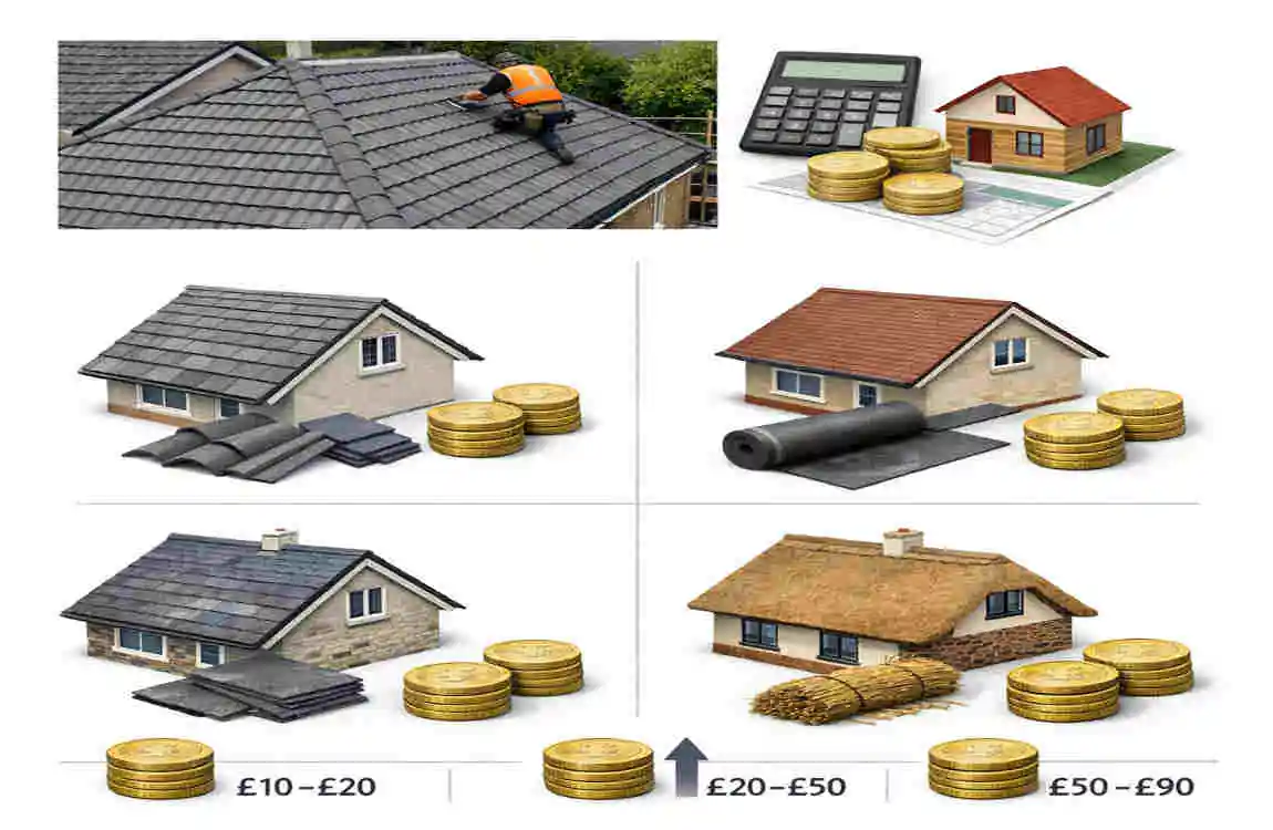 roof cost per square metre UK
