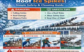 how to clean cold spike hanging from the roof