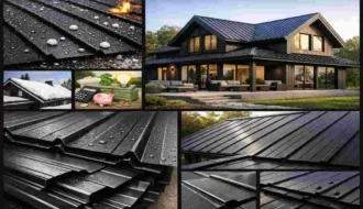 black metal roofing sheets