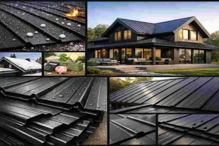 black metal roofing sheets