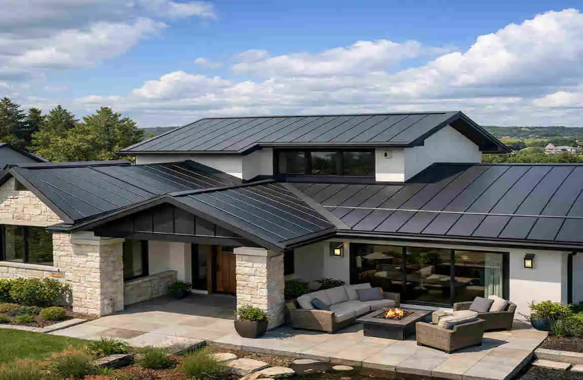 aluminum composite roof panel at home