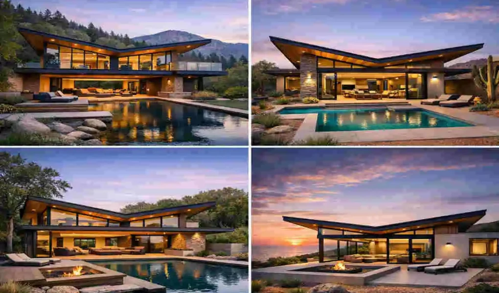 butterfly roof design at home
