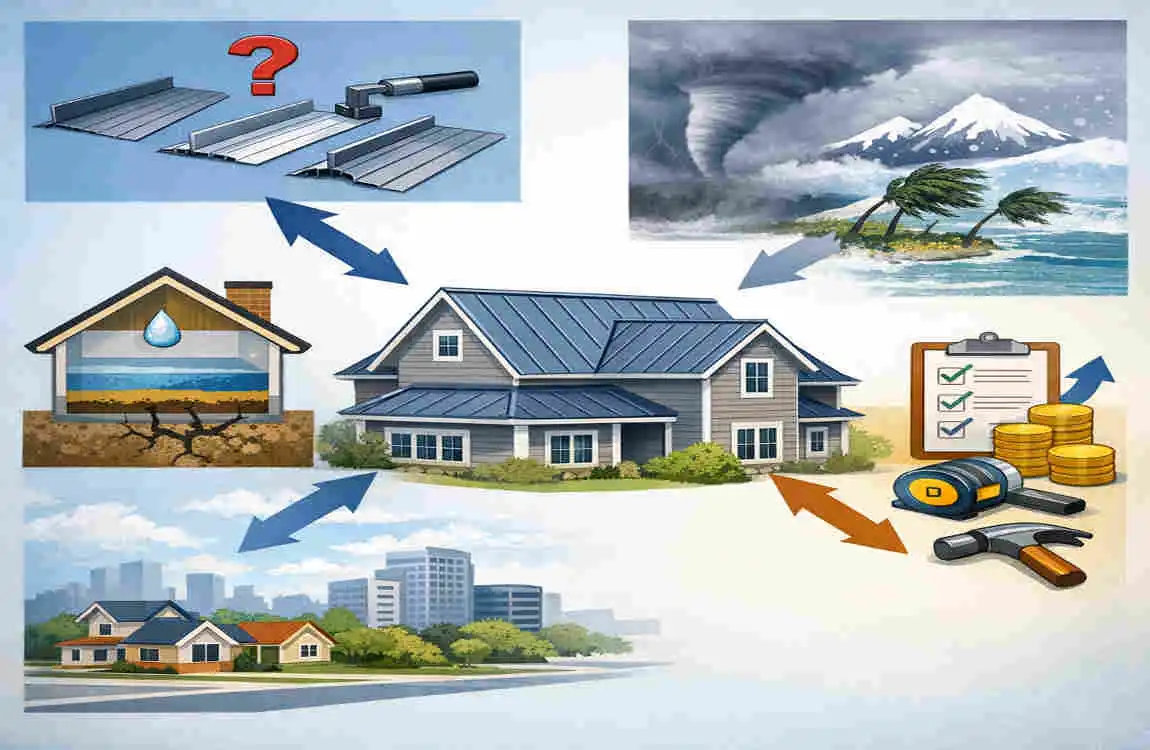 trapezoidal leg standing seam roof system