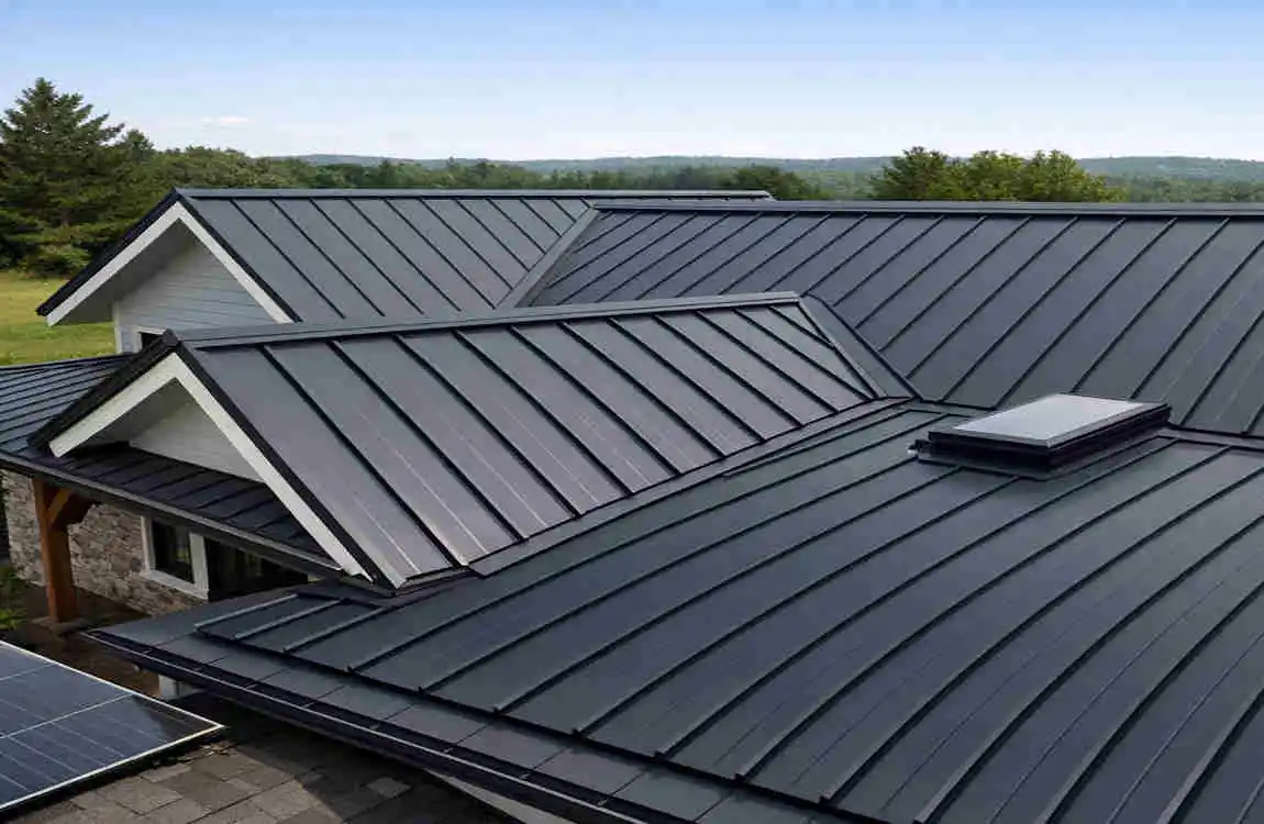 trapezoidal leg standing seam roof system