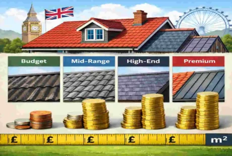 roof cost per square metre UK