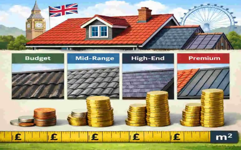 roof cost per square metre UK