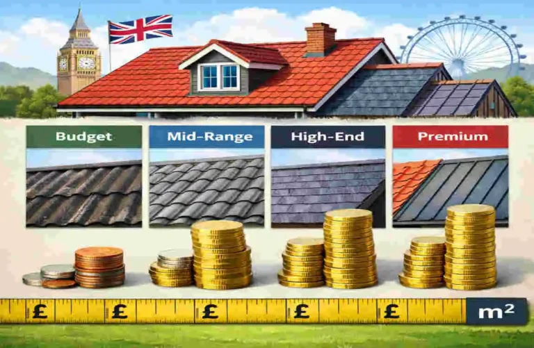 roof cost per square metre UK