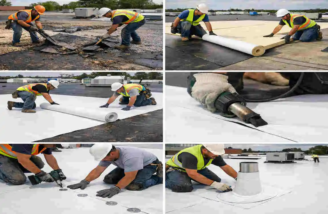 commercial PVC roofing