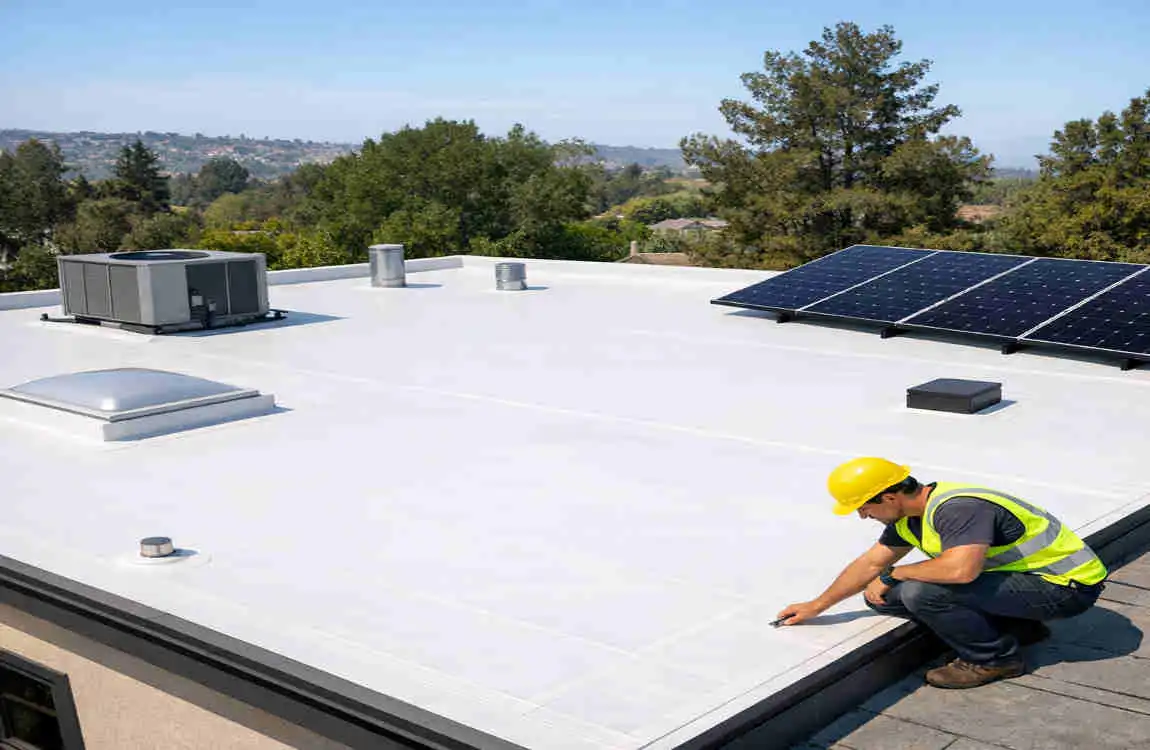 tpo flat roofing for home