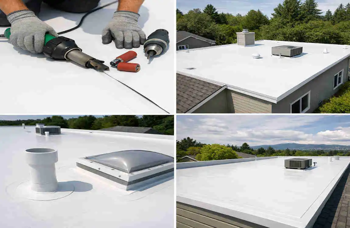 tpo flat roofing for home