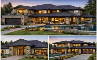 stone coated roofing house design