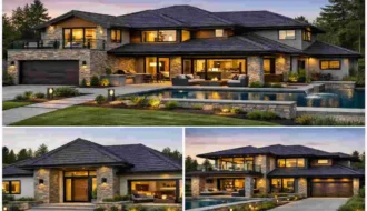 stone coated roofing house design
