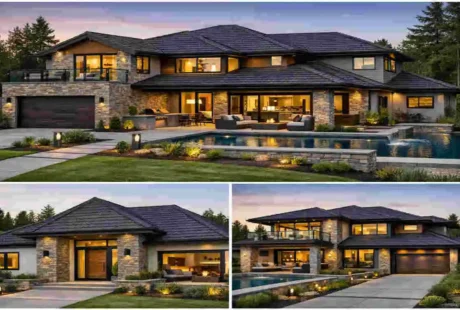 stone coated roofing house design