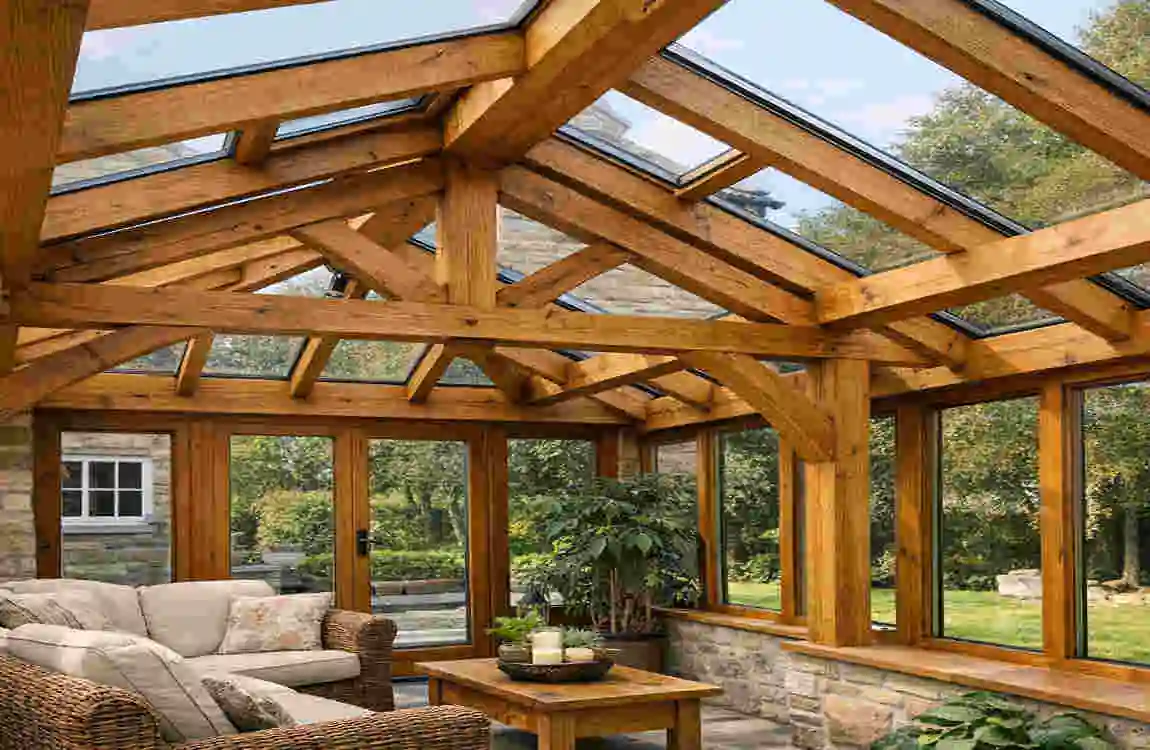 timber frame conservatory roof