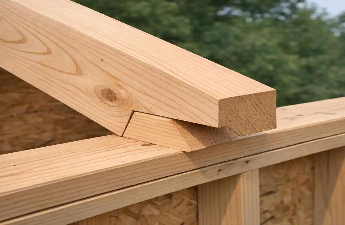 cutting birdsmouth on roof rafters