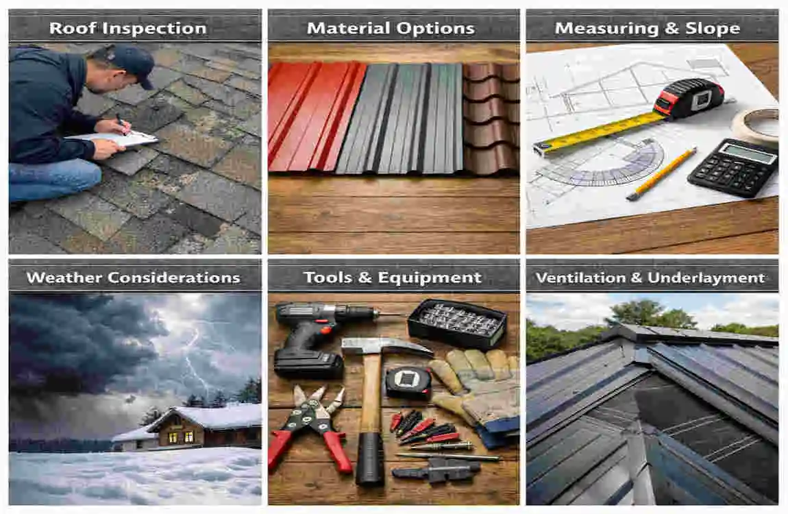 how to install metal roofing on a house