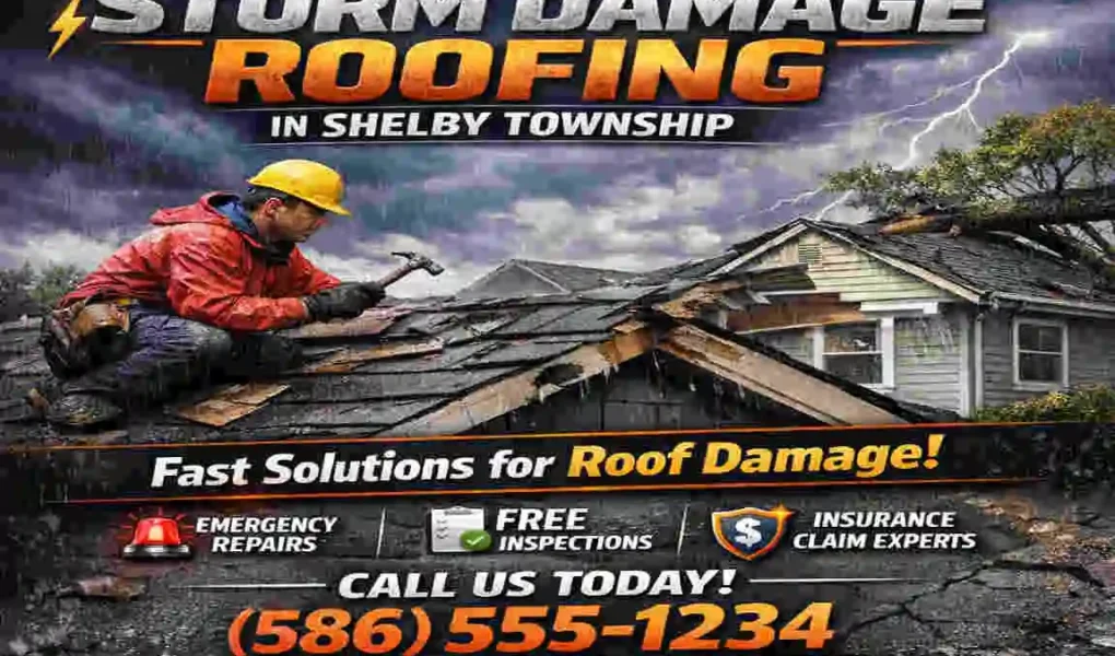 Storm Damage Roofing in Shelby Township
