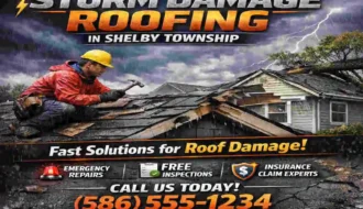 Storm Damage Roofing in Shelby Township