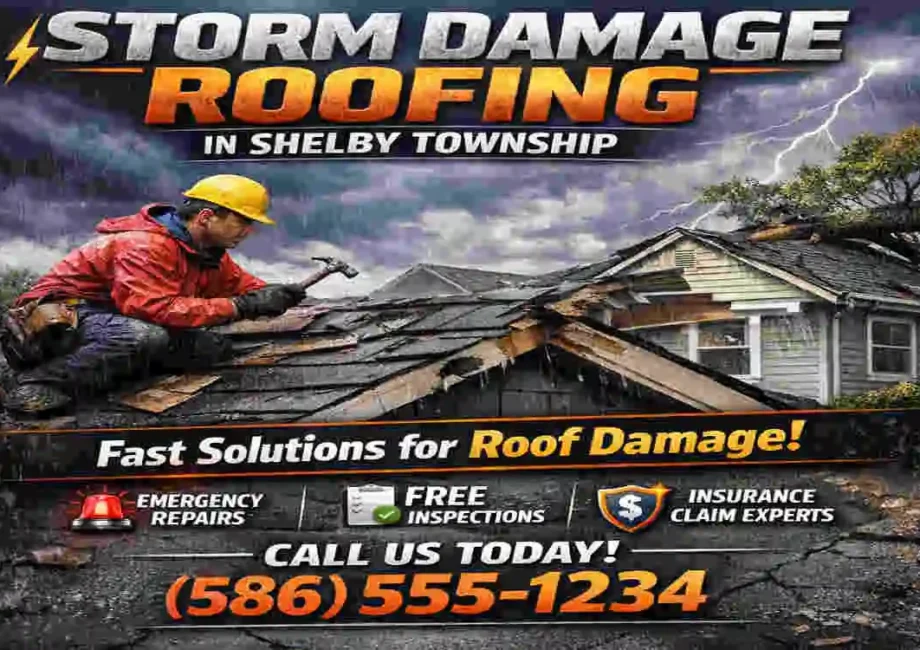 Storm Damage Roofing in Shelby Township