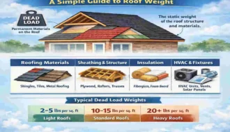 Dead Load for Roof: