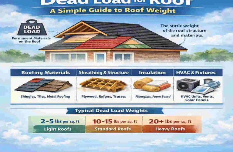 Dead Load for Roof: