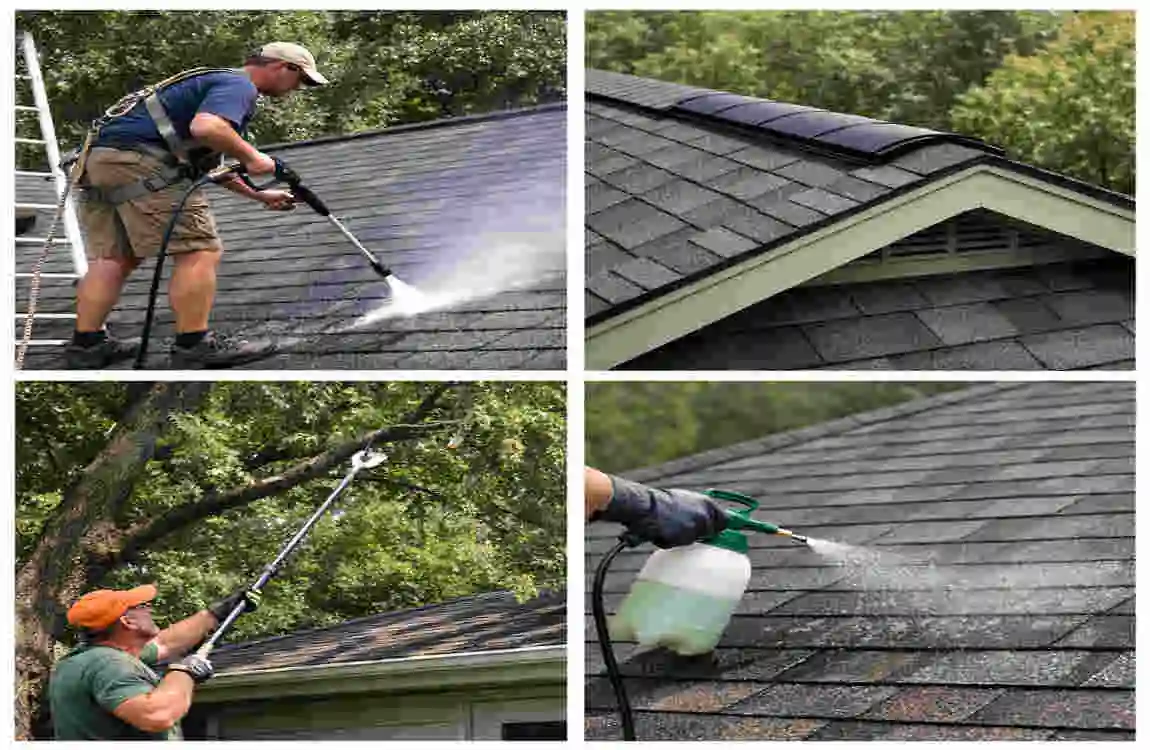 dark patch on roof home