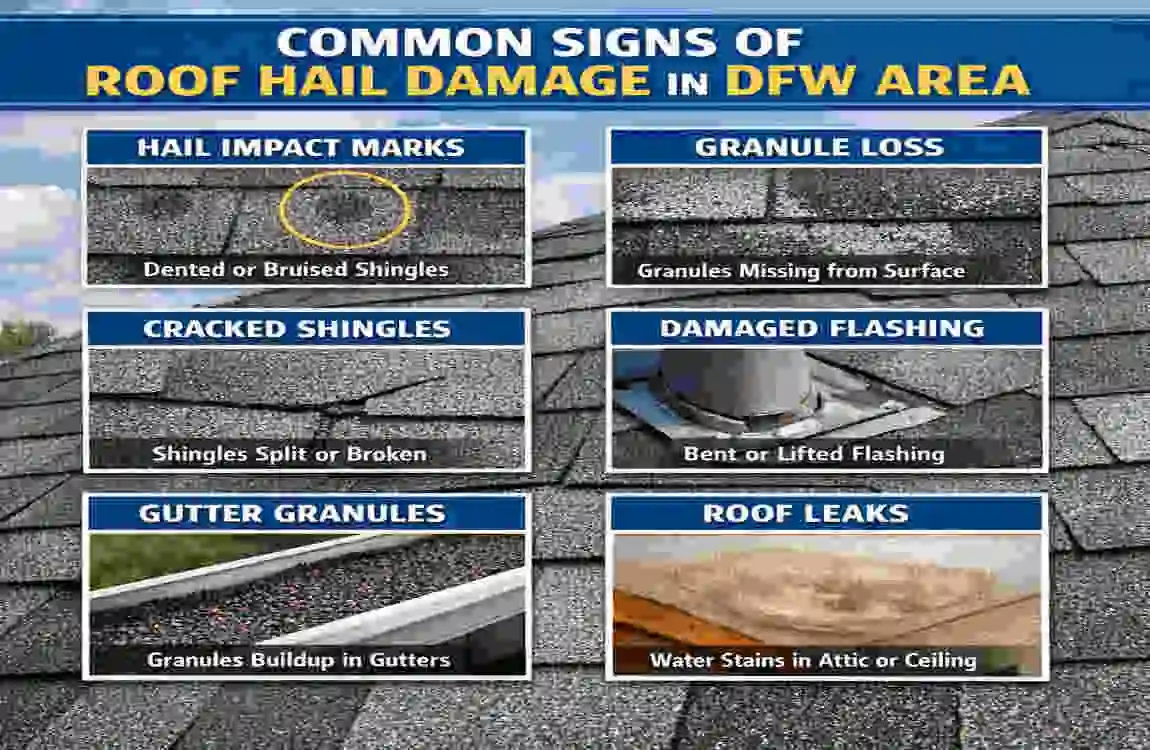 dfw roof hail damage
