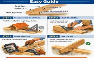 cutting birdsmouth on roof rafters