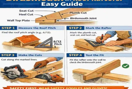 cutting birdsmouth on roof rafters