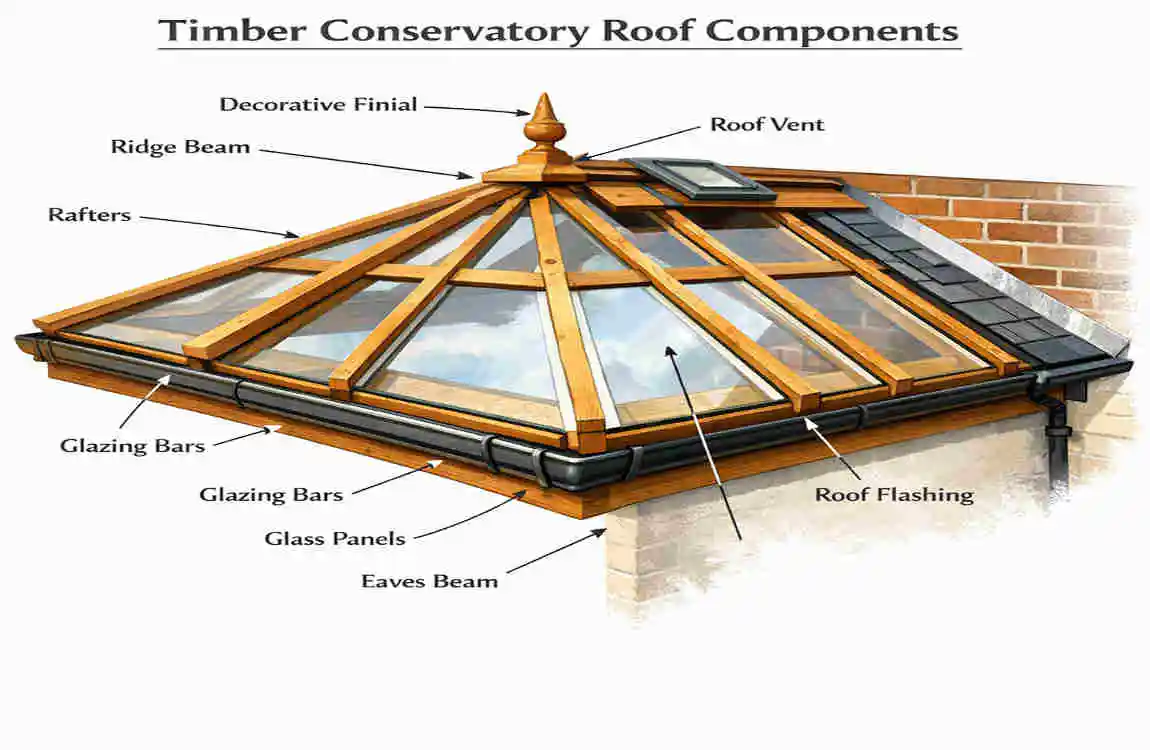 timber conservatory roof construction