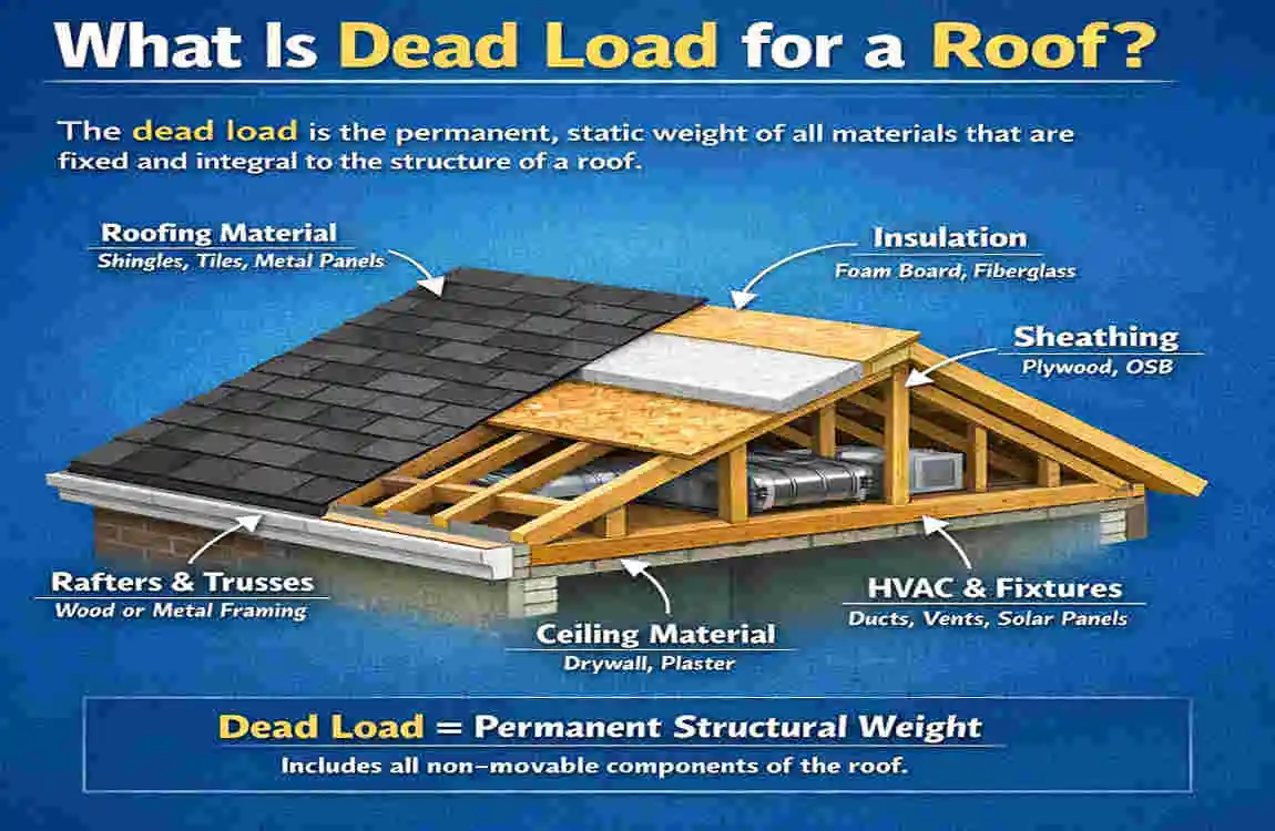 Dead Load for Roof: