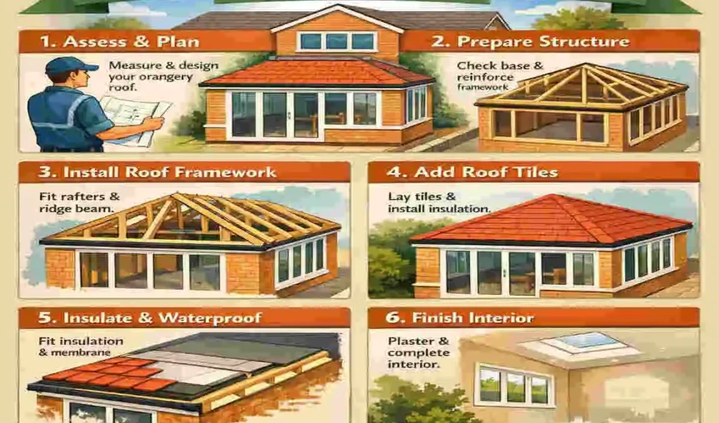 Tiled Orangery Roof Installation: