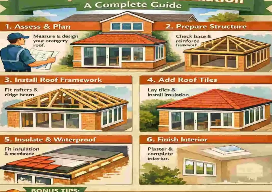 Tiled Orangery Roof Installation:
