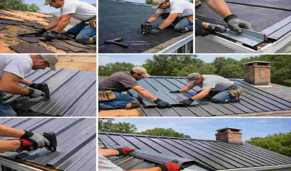 how to install metal roofing on a house