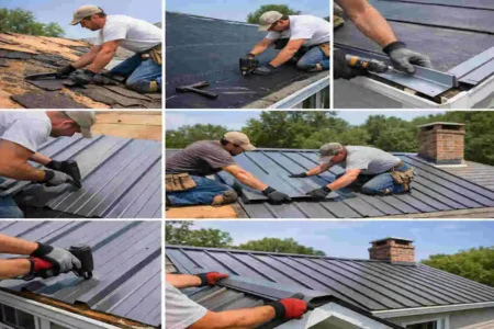 how to install metal roofing on a house