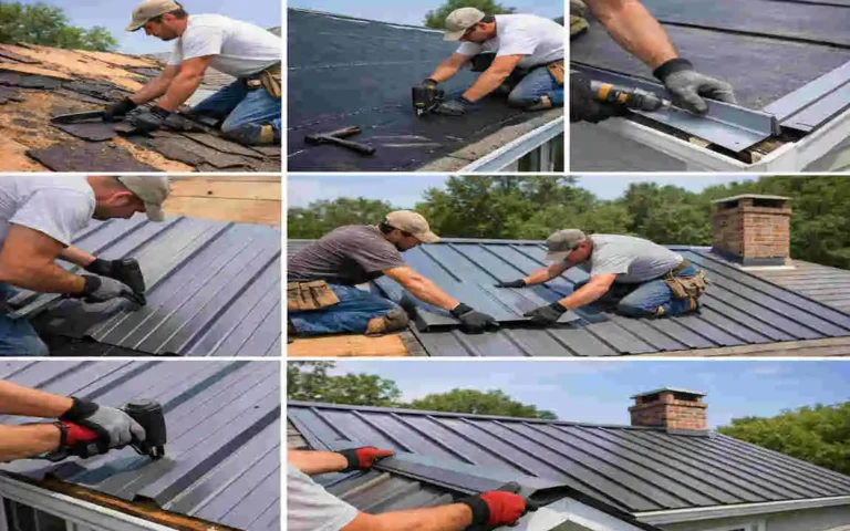 how to install metal roofing on a house