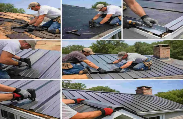 how to install metal roofing on a house
