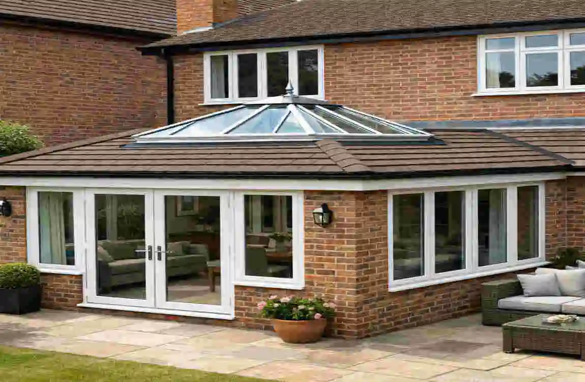 tiled orangery roof in reigate